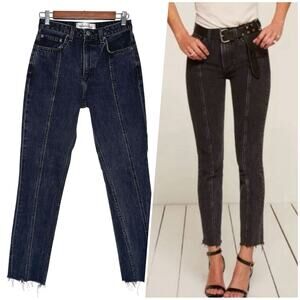 Reformation | Women | Pacific Wash Cropped Skinny Seamed Denim Jeans | Size 25